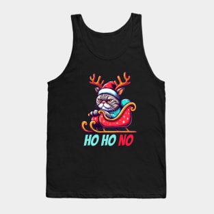 Grumpy Christmas Cat. Christmas Cat 2024 Tank Top